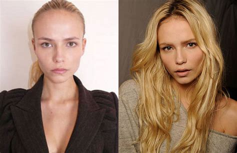 10 Famous Supermodels With And Without Makeup Celebrities