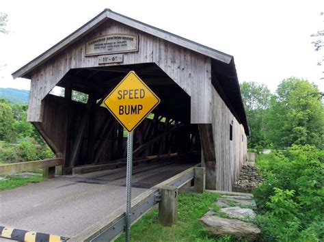Cambridge Junction 1887 Covered Bridge In Lamoille County Vermont