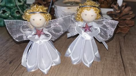 Kanzashi Angel Christmas Angel Xmas Ornament Handmade T Ideas