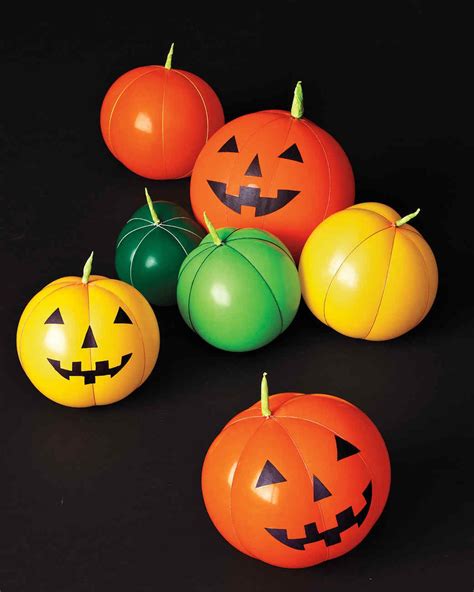 Halloween Pumpkin Colorful Design Crafts Halloween Balloons