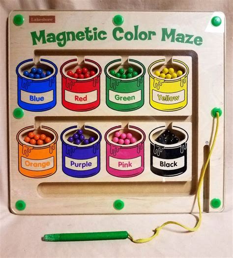 Lakeshore Magnetic Color Maze 13 X 14 Kids Reading Fun Learning