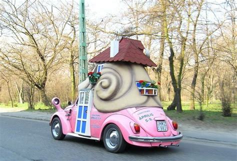 .escargot for something more powerful and befitting of a race car hauler the choice was simple. Snail Wagen? | Weird cars, Volkswagen, Bug car