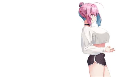 download girls boobs anime art wallpaper