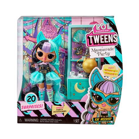 Lol Surprise Tweens Masquerade Party Fashion Doll Kat Mischief With 20