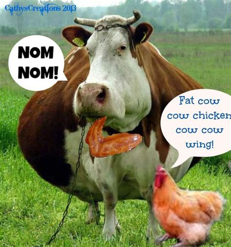 Fat Cow Cow Chicken Cow Cow Wing Roflmao Now Thats Funny