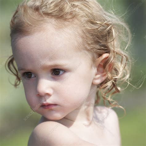 Portrait Of Young Girl Looking Away Stock Image F0093328 Science