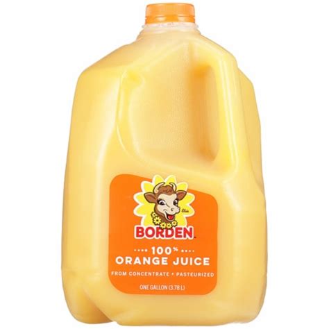 Borden 100 Orange Juice 1 Gal Kroger