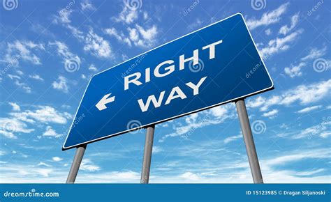 Road Sign Right Way Royalty Free Stock Photo Image 15123985