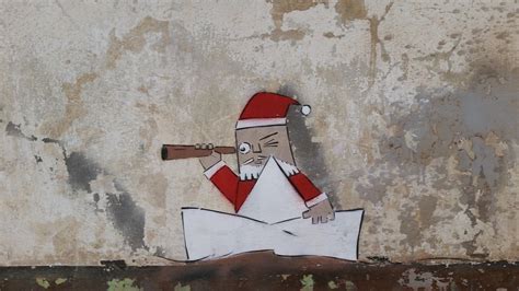 Graffiti Santa Claus Wand Kostenloses Foto Auf Pixabay