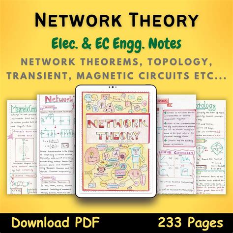 Network Theory Color Handwritten Notes Pdf Newtondesk