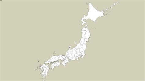 Prefectures of japan map, japan tourism, vector map, travel world png. Blank Map of Japan | 3D Warehouse
