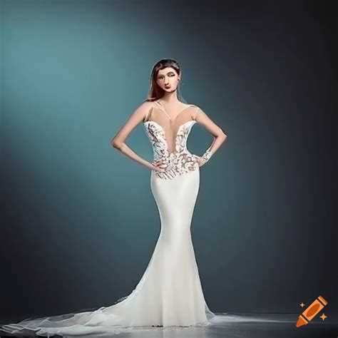 exquisite custom made mermaid wedding dress on craiyon
