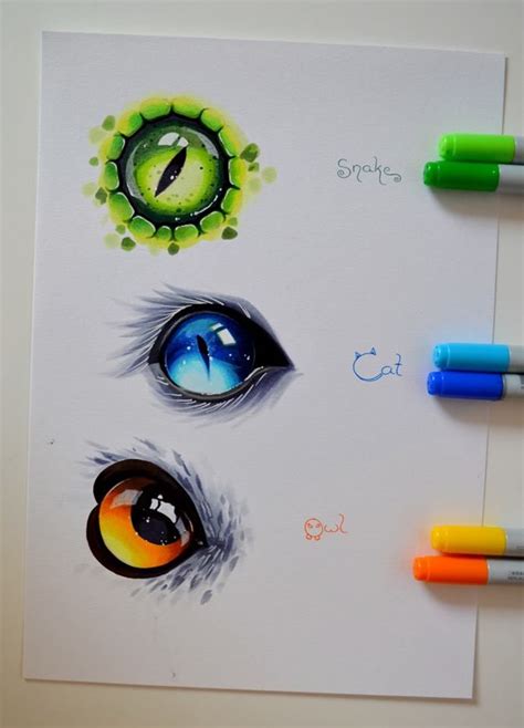 Como desenhar olhos em estilo manga. Animal Eyes by Lighane | Dibujos, Tutorial de dibujo ...