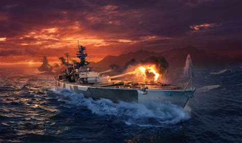 Wallpaper World Of Warships Gir World Of Warships Battleship