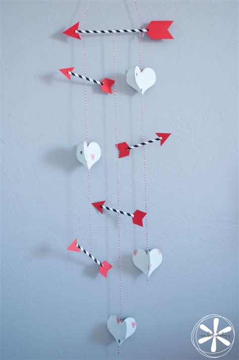 Diy Paper Straw Arrows Valentine Decor Idea Embellishology