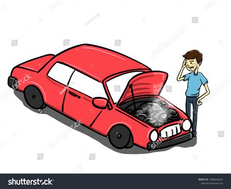 Car Trouble Cartoon Images Stock Photos And Vectors Shutterstock
