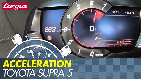Toyota Supra 5 Acceleration And Top Speed Youtube