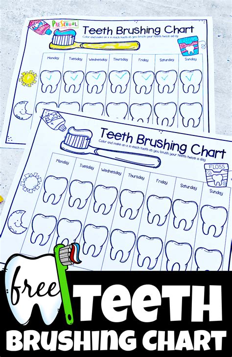 Printable Preschool Teeth Worksheets