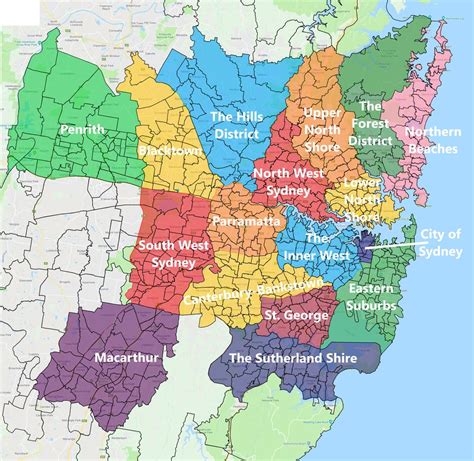 A Map Of Sydneys Regions I Made Let Me Know What You Think Sydney