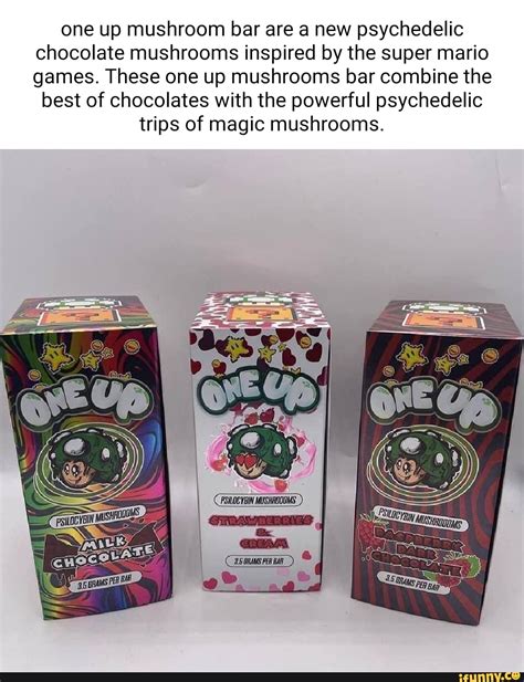 One Up Mushroom Bar Are A New Psychedelic Chocolate Mushrooms Inspired