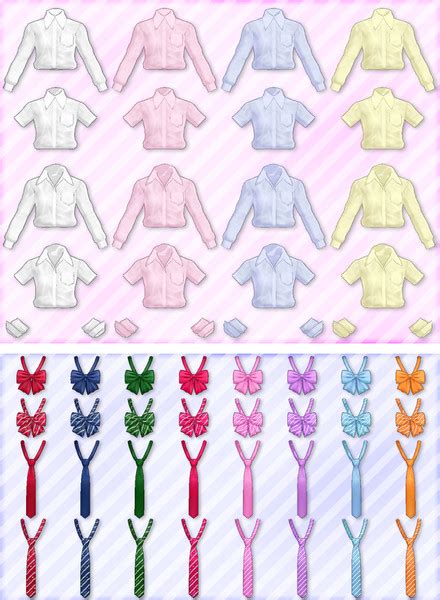 Mmd Shirtstiesribbons Pack Dl By Sakura Nice On Deviantart