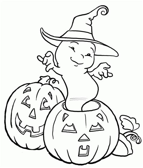Very Scary Ghost Coloring Pages - Coloring Home
