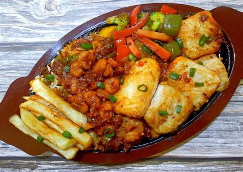 Sizzling Seafood Platter Recipe By Madhu Bindra Cookpad