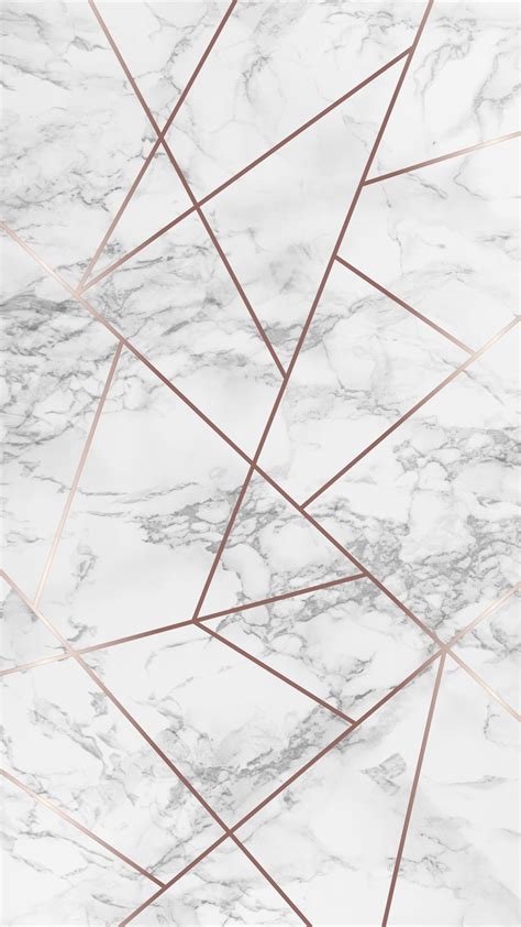 Marble And Rose Gold Geometric Phone Wallpapers The Blooming Journal