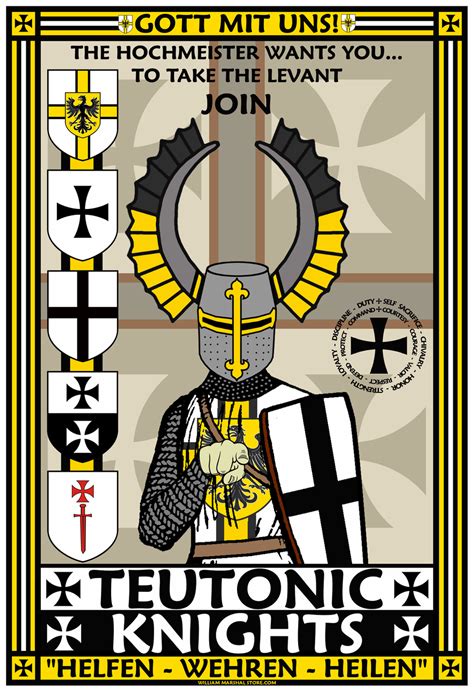 Teutonic Knights Recruitment Poster By Williammarshalstore On