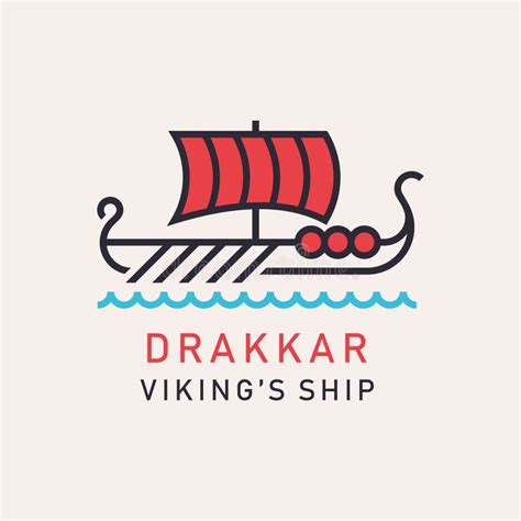 Drakkar Viking Ship Stock De Ilustración Ilustración De Blindaje