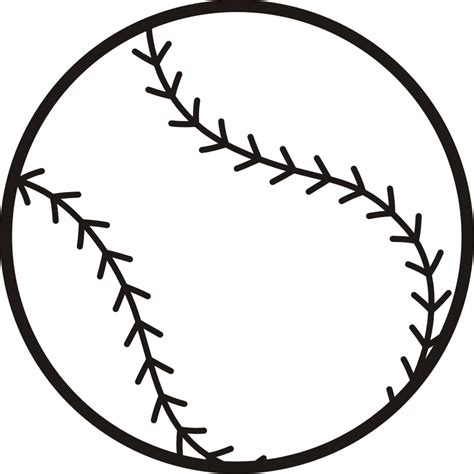 Baseball Outline Free Download On Clipartmag