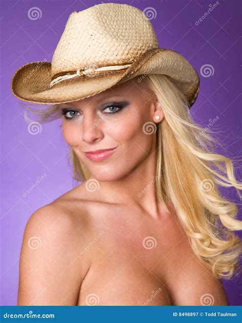 Cow Girl Blonde Sexy Image Stock Image Du Rotique Assez