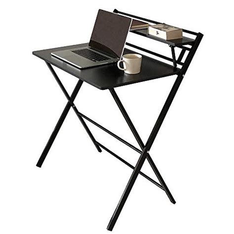 Jiwu 2 Style Folding Desk For Small Space Home Office Workstation With