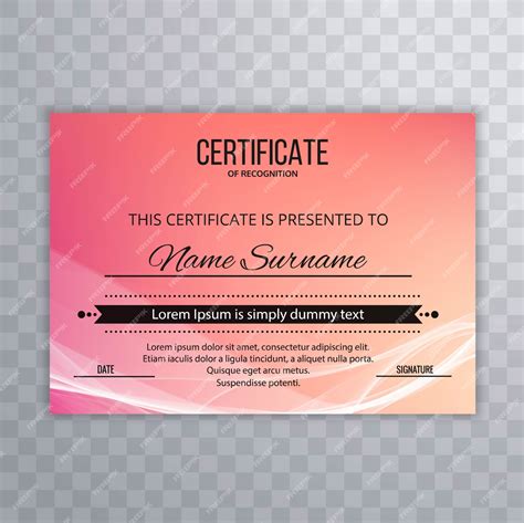 Premium Vector Certificate Premium Beautiful Template Awards Diploma