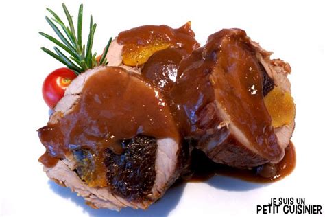 Recette de filet mignon de porc farci aux pruneaux et abricots secs