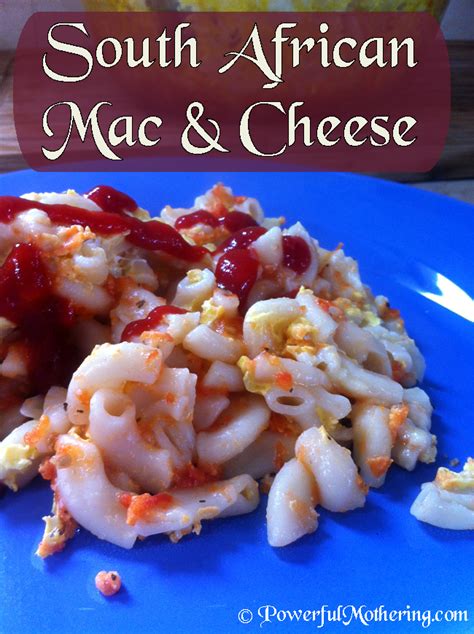 Serve immediately (while it's still very creamy) or pour into a buttered baking dish, top with extra cheese and bake until bubbly and golden on top, 20 to 25 minutes. South African Mac And Cheese