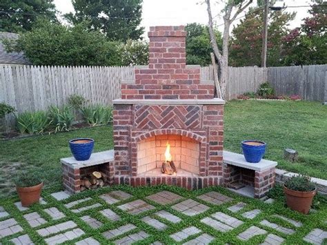 How Design Your Brick Outdoord Fireplace Brick Outdoor Corner