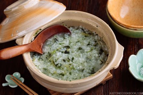 nanakusa gayu seven herb rice porridge 七草粥 just one cookbook