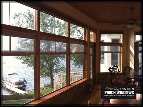 Raw stone is slow to mine and doesn't have many uses. Screen Porch with stone work under windows and wood trim ...