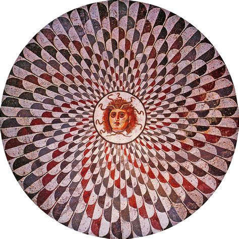 Gianni A Sarcone On Twitter Spiralling Roman Floor Mosaics With Head