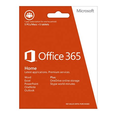 Microsoft Office 365 Home 5 Users 1 Year Subscription Jims Pc