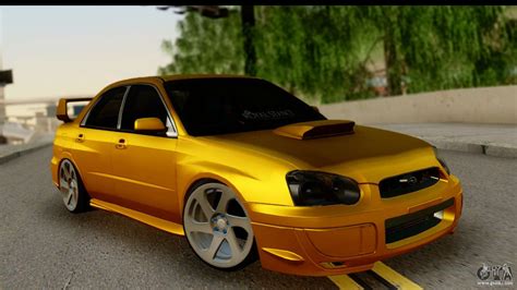 Factory list price (invoice) s = standard, 0=optional, na. Subaru Impreza WRX STI for GTA San Andreas