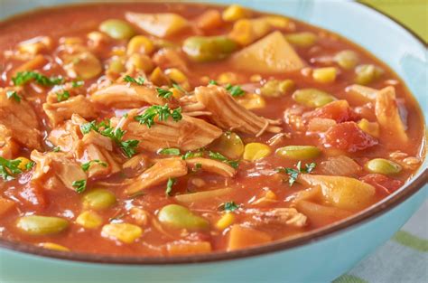 Directions in a large pot, place the chicken and enough water to cover chicken and bring to a boil. Brunswick Stew - 12 Tomatoes