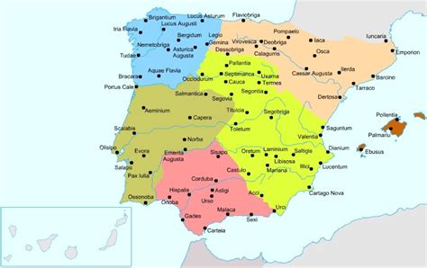 Historia De España Divisiones Administrativas En La Hispania Romana