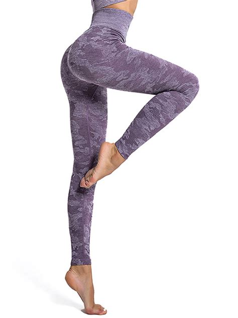 lelinta high waist yoga pants printed yoga pants tummy control workout running 4 way stretch
