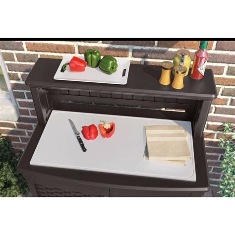 Suncast Bmps Gal Patio Storage And Prep Station Discounttoday Net