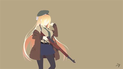 Girls Frontline M1 Garand With Green Background 4k Hd Games Wallpapers