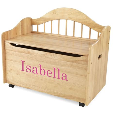 Kids Toy Boxes Personalized Limited Edition Toy Box Natural