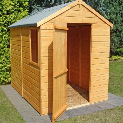 Shire Shiplap Apex Shed 5ft X 7ft 1620mm X 2050mm Drainage