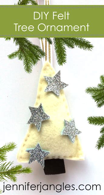 Jennifer Jangles Blog Diy Felt Tree Ornament Handmade Christmas